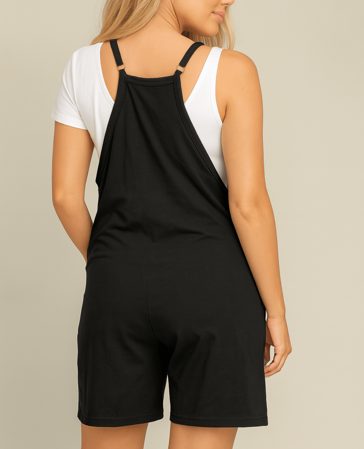 Oversized Jumpsuit Shorts - Maternity & Postpartum - Lunettaco