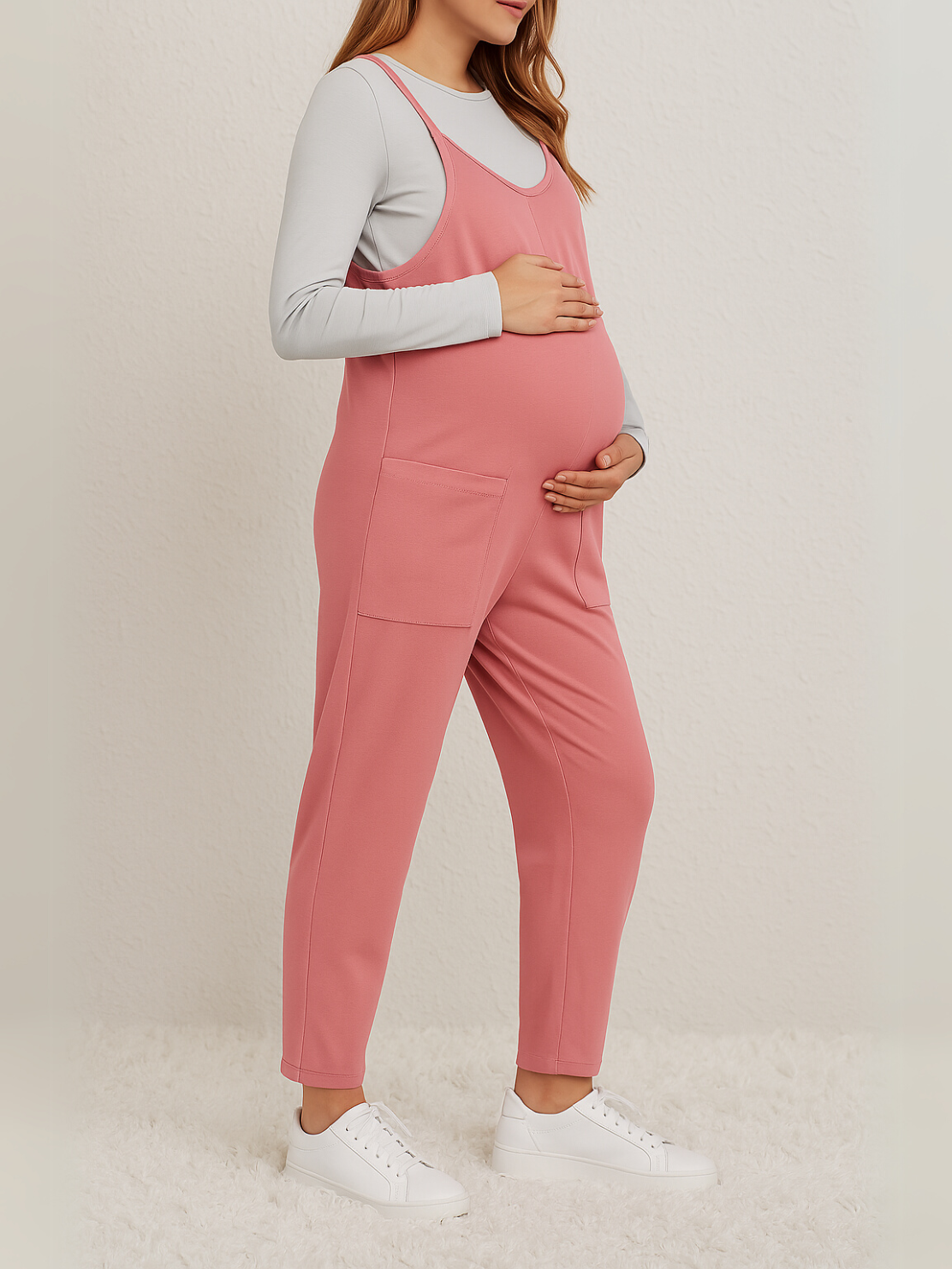 Oversized Jumpsuit - Maternity & Postpartum - Lunettaco