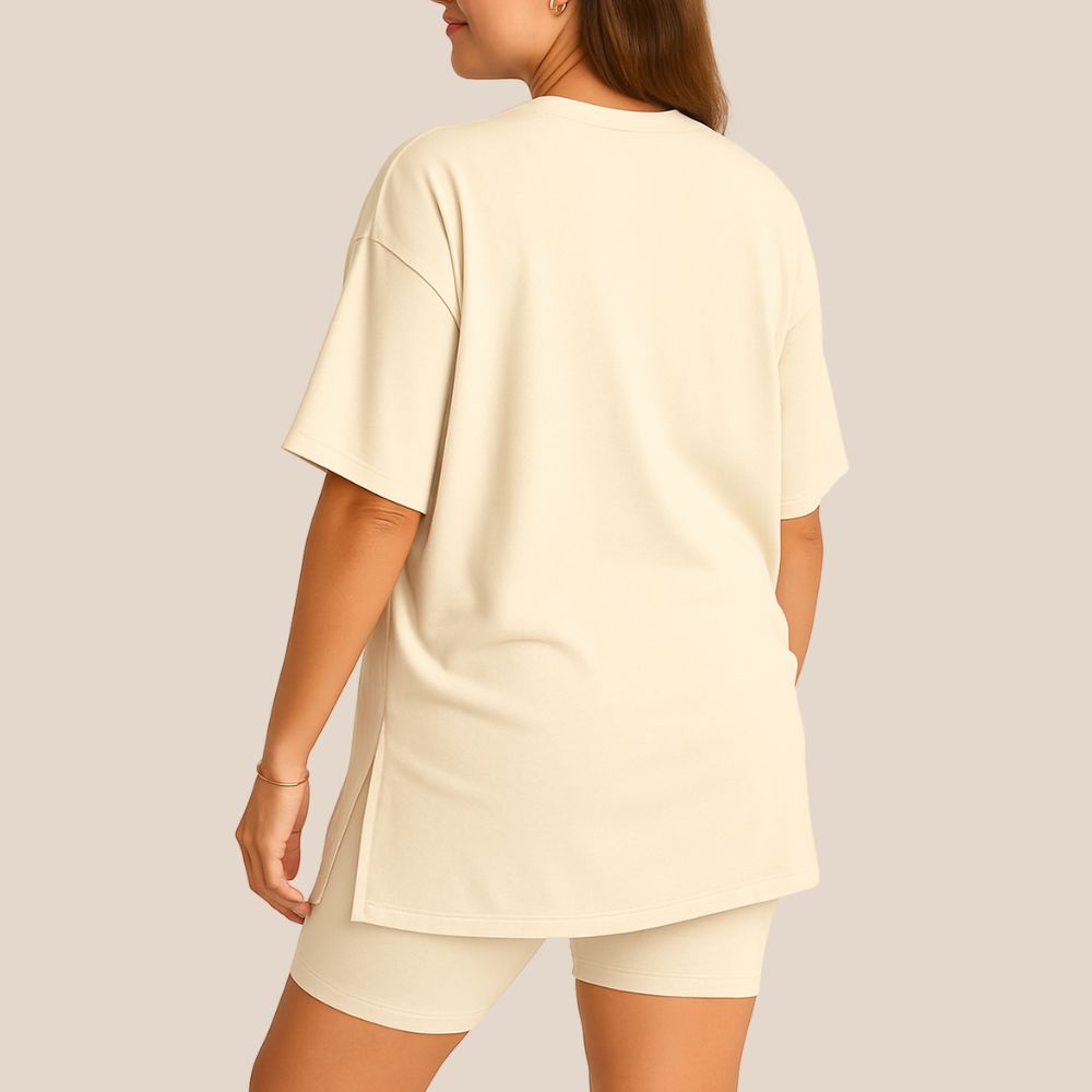 Maternity Comfort Tee & Shorts Two-Piece - Lunettaco