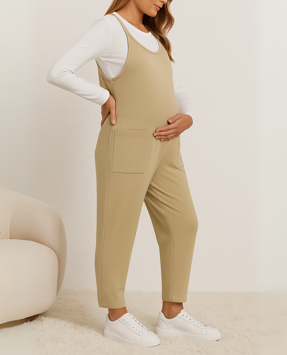 Oversized Jumpsuit - Maternity & Postpartum - Lunettaco