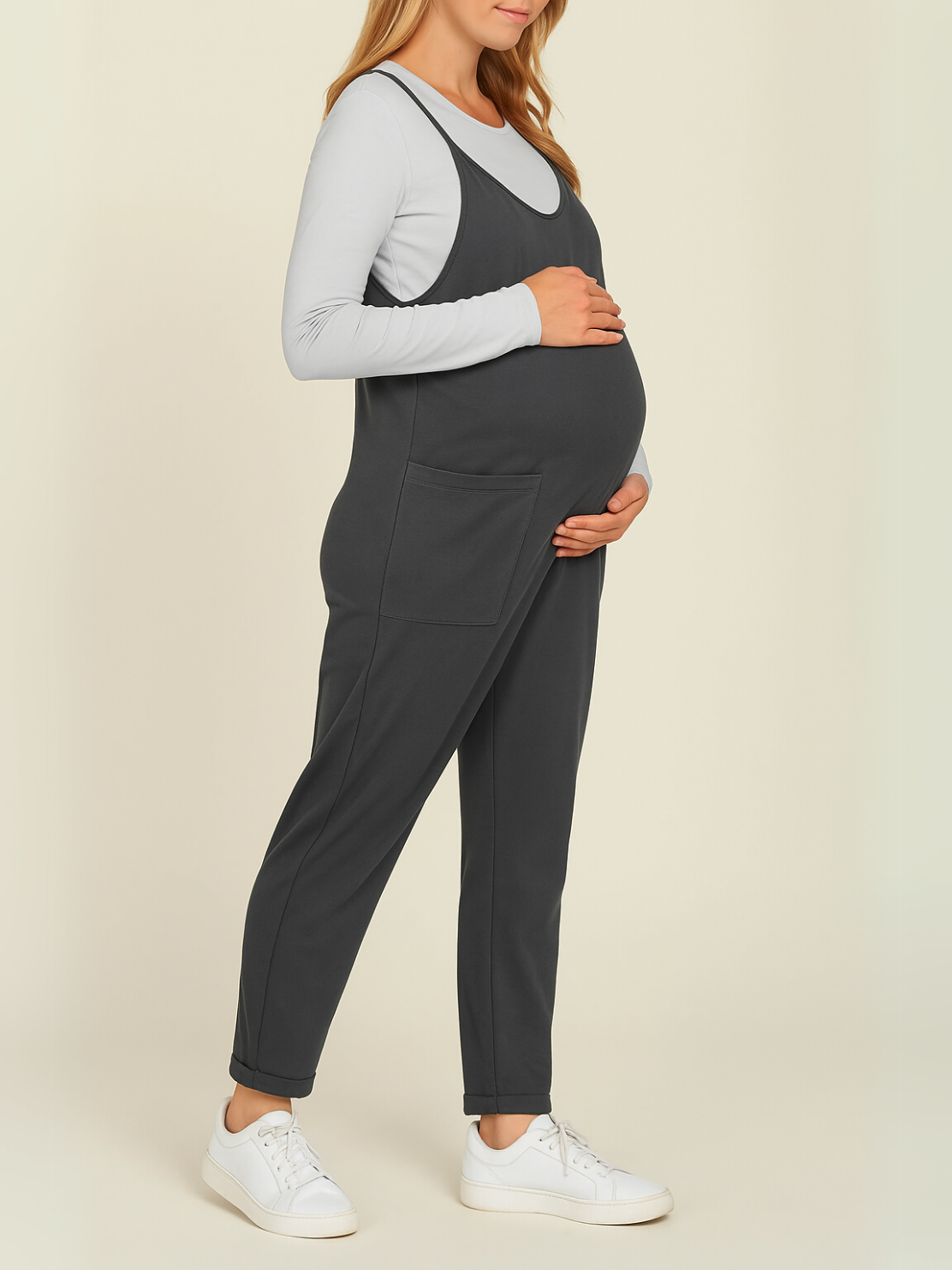 Oversized Jumpsuit - Maternity & Postpartum - Lunettaco
